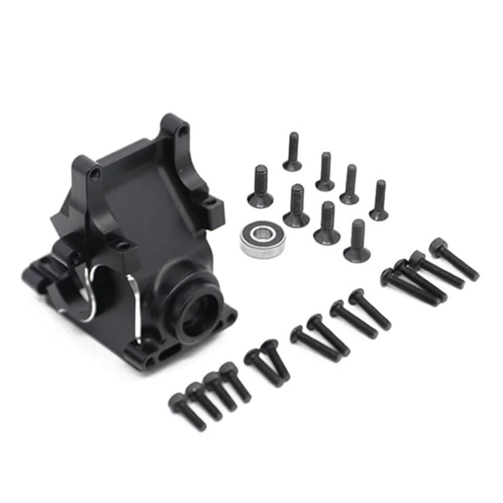 Metal Gearbox Case Bulkhead Upgrade Part Compatible with 1/8 and 1/7 Scale 6S RC Vehicles(Black)