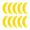 ARSUNOVO Racetrack Connectors Compatible with Hot Wheels, 90 Degree Banked Turn, 10 Packs, Upgrade Edition (Yellow) view 1