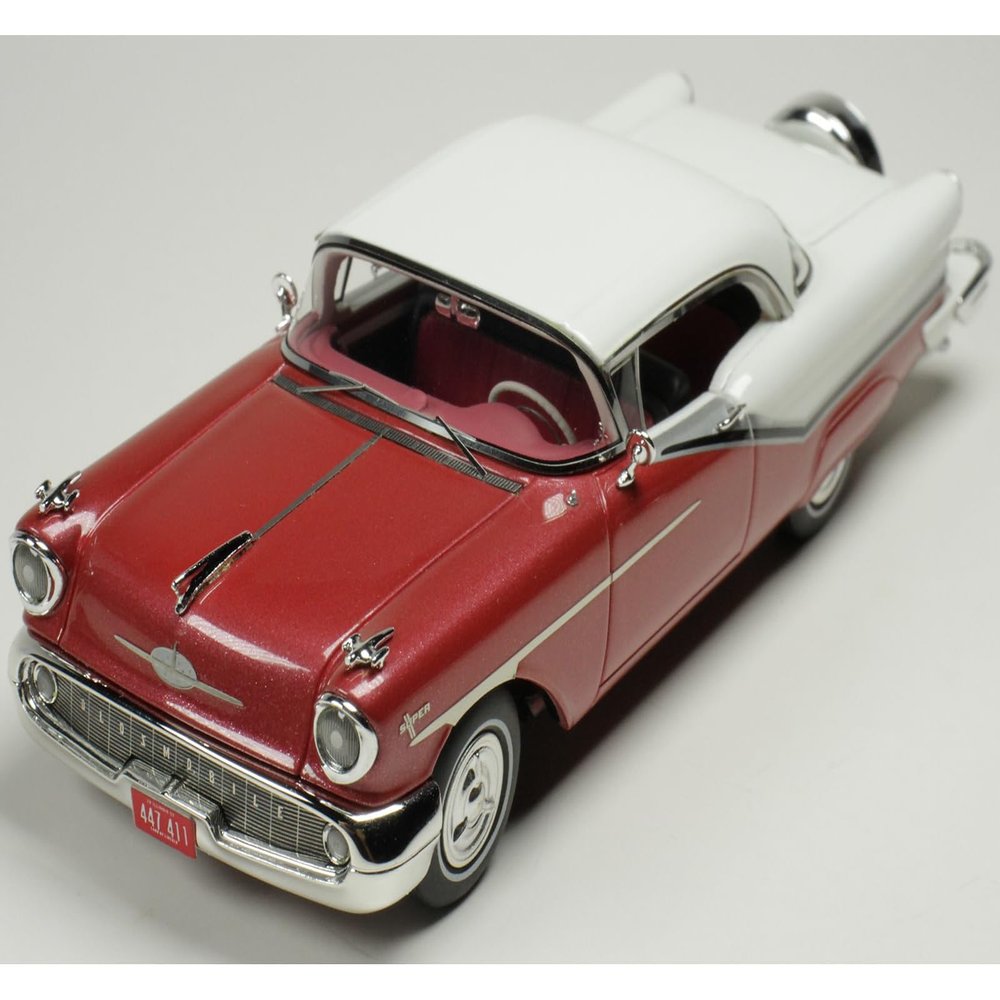 1957 Starfire Royal Glow Red and Alcan White Limited Edition to 200 Pieces Worldwide 1/43 Model Car by Goldvarg Collection GC-092B