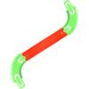 ARSUNOVO Racetrack Connectors Compatible with Hot Wheels, 90 Degree Banked Turn, 4 Packs(Green) view 2