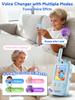 Voice Changer Upgraded Kids Video Walkie Talkies with Real-Time Two-Way Video, No WiFi or App Required, 1600FT Long Range, Rechargeable Video Intercom Toy for Boys & Girls Ages 312 (Blue & Pink) view 2