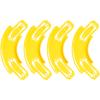 ARSUNOVO Racetrack Connectors Compatible with Hot Wheels, 90 Degree Banked Turn, 4 Packs(Yellow) view 1