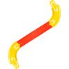 ARSUNOVO Racetrack Connectors Compatible with Hot Wheels, 90 Degree Banked Turn, 4 Packs(Yellow) view 2