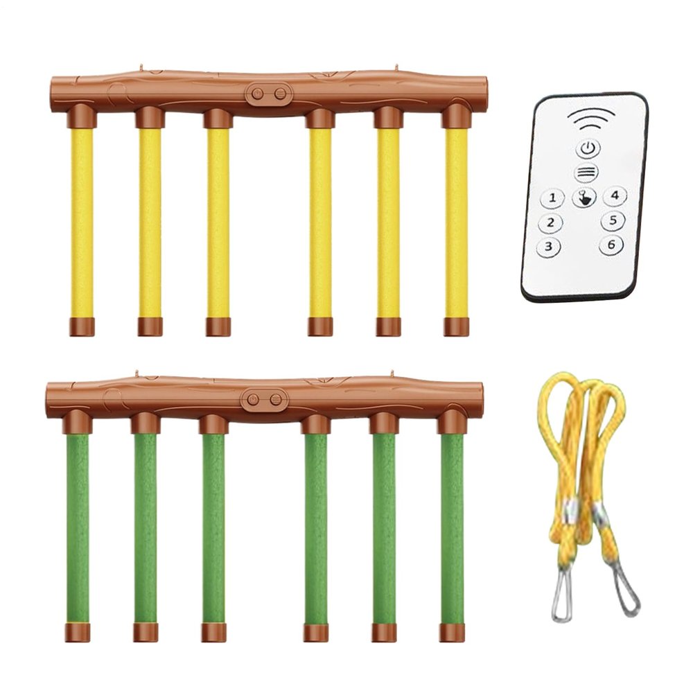 2 Set Reflex Sticks Challenge Game, Hand Eye Coordination Reflex Training Toy, 3 Adjustable Speed Reflective Drop Stick Games, Falling Sticks Reaction Time Trainer, Catching Reflexs Stick for All Ages