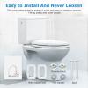 19 Inch Round Toilet Seat with Built-In Toddler Potty Training Seat  Soft Close, Non-Slip, Easy Install & Clean, Durable BPA-Free PP Material, Universal Fit for Standard Adult & Kids Toilets, Blue view 4