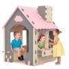 Kids Playhouse Kitchen Theme, Indoor Outdoor EVA Play House for Toddlers, Soft Foam Playhouse for Kids Outdoor & Indoor Pretend Play, Easy Assembly Play House Outside (Pink Gray Beige, Style 1) view 1