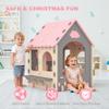 Kids Playhouse Kitchen Theme, Indoor Outdoor EVA Play House for Toddlers, Soft Foam Playhouse for Kids Outdoor & Indoor Pretend Play, Easy Assembly Play House Outside (Pink Gray Beige, Style 1) view 3
