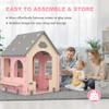 Kids Playhouse Kitchen Theme, Indoor Outdoor EVA Play House for Toddlers, Soft Foam Playhouse for Kids Outdoor & Indoor Pretend Play, Easy Assembly Play House Outside (Pink Gray Beige, Style 3) view 4