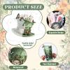 20 Pcs Spring Tea Party Decoration Top Hat Cards Hanging Banner Tea Party Backdrop Wonderland Floral Hat Garland Decor Fairytale Theme Background for Birthday Baby Shower Spring Garden Party Supplies view 3