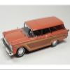 1959 Country Squire Rose with Woodgrain Sides and Green Interior Limited Edition to 200 Pieces Worldwide 1/43 Model Car by Goldvarg Collection GC-091B view 1