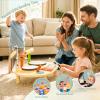 Baby Drum Set for Toddlers 1-3, Wooden Baby Musical Instruments,Montessori Toys for 1 Year Old with Baby Musical Instruments with Bongo Drums, Cymbals, Maracas...Perfect First Birthday Gift for Kids view 3