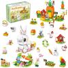 24 Packs Easter Egg Fillers-24 in 1 Easter Bunny Carrot House Building Block Sets For Easter Egg Stuffers Easter Egg Fillers Easter Basket Stuffers Gift Classroom Goody Bags Party Favors For Kids 6+ view 1