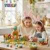 24 Packs Easter Egg Fillers-24 in 1 Easter Bunny Carrot House Building Block Sets For Easter Egg Stuffers Easter Egg Fillers Easter Basket Stuffers Gift Classroom Goody Bags Party Favors For Kids 6+ view 2