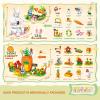 24 Packs Easter Egg Fillers-24 in 1 Easter Bunny Carrot House Building Block Sets For Easter Egg Stuffers Easter Egg Fillers Easter Basket Stuffers Gift Classroom Goody Bags Party Favors For Kids 6+ view 3