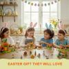 24 Packs Easter Egg Fillers-24 in 1 Easter Bunny Carrot House Building Block Sets For Easter Egg Stuffers Easter Egg Fillers Easter Basket Stuffers Gift Classroom Goody Bags Party Favors For Kids 6+ view 4
