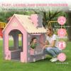 Kids Playhouse Kitchen Theme, Indoor Outdoor EVA Play House for Toddlers, Soft Foam Playhouse for Kids Outdoor & Indoor Pretend Play, Easy Assembly Play House Outside (Pink Gray Beige, Style 2) view 2
