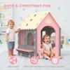 Kids Playhouse Kitchen Theme, Indoor Outdoor EVA Play House for Toddlers, Soft Foam Playhouse for Kids Outdoor & Indoor Pretend Play, Easy Assembly Play House Outside (Pink Gray Beige, Style 2) view 3