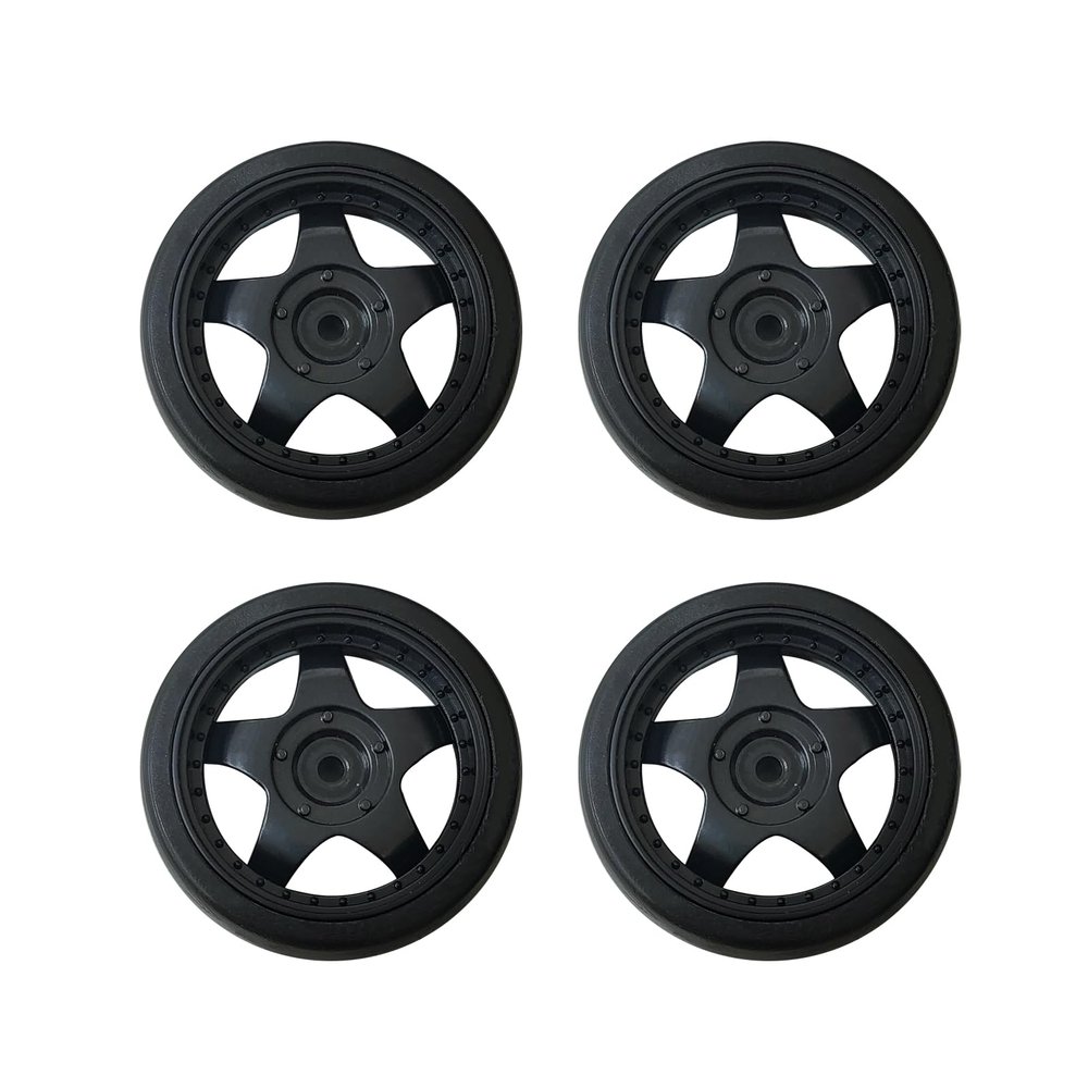 4PCS 1/18 Drift Car Tires, Replacement Tires for LDRC Drift Car LD1804 Drifting Car (Drift Tires-YX02)