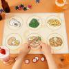 APUDWN BAU Cua Ca Cop Dice Game Set with 15.7'' x 23.6'' Mat, 3 Gourd Fish Shrimp Crab Dice & Shaker, Adult Vietnamese Lunar New Year Table Game for Party Gatherings and Celebrations view 3