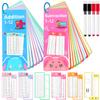 30Pcs Addition and Subtraction Flash Cards, Math Flash Card with 4 Dry Erase Pens 2 Rings, Time Table Flash Cards for 1st to 3rd Grades Fun Learning with Math Game view 1