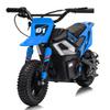 24V 350w Kids Electric Dirt Bike, 13.67 MPH Ride-on Motorcycle with Rear Suspension, Twist Grip Throttle & Leather Seat, 12 Mile Range for Off-Road Adventure view 1