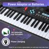 61 Keys Piano Keyboard, Electronic Digital Piano with Built-in Speaker Microphone, Portable Keyboard Gift Teaching for Beginners, Electric Piano for Kids, Birthday Gift for Children view 4