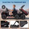 24V Electric Ride-on Dump Truck for Kids, 4WD Ride-On Car for Kids, 2-Seater UTV with Remote Control, Off-Road Electric Vehicle for Boys & Girls Outdoor Play view 2