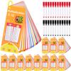 12Set 15Pcs Multiplication Flash Cards, Multiplication Chart 0-12 with 2 Dry Erase Pens 1 Rings, Time Table Flash Cards for 1st to 3rd Grades Fun Learning with Math Game view 1