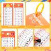 12Set 15Pcs Multiplication Flash Cards, Multiplication Chart 0-12 with 2 Dry Erase Pens 1 Rings, Time Table Flash Cards for 1st to 3rd Grades Fun Learning with Math Game view 3