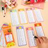 12Set 15Pcs Multiplication Flash Cards, Multiplication Chart 0-12 with 2 Dry Erase Pens 1 Rings, Time Table Flash Cards for 1st to 3rd Grades Fun Learning with Math Game view 4