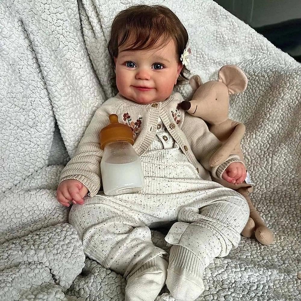 Anano Baby Doll with Accessories 20inch Life Like Babys Dolls That Look Real Children Babys Dolls Realistic Newborn Baby Doll for 2+ Year Old Children Vinyl Toys