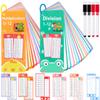 30Pcs Multiplication and Division Flash Cards, Math Flash Card with 4 Dry Erase Pens 2 Rings, Time Table Flash Cards for 1st to 3rd Grades Fun Learning with Math Game view 1