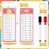 30Pcs Multiplication and Division Flash Cards, Math Flash Card with 4 Dry Erase Pens 2 Rings, Time Table Flash Cards for 1st to 3rd Grades Fun Learning with Math Game view 2
