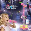Microphone Toy with Stand,Rechargeable Karaoke Machine Toys with Speakers and Lights,Portable Adjustable Height Karaoke Machine for Singing,Fun Activities for Family Party and Birthday view 2