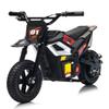 24V 350w Kids Electric Dirt Bike, 13.67 MPH Ride-on Motorcycle with Rear Suspension, Twist Grip Throttle & Leather Seat, 12 Mile Range for Off-Road Adventure view 1