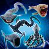 3D Printed Sea Monster Toy, Trevor Henderson Mythical Ocean Predator Model, Creative and Novel Toys (A+B+D+F+D) view 2