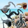3D Printed Sea Monster Toy, Trevor Henderson Mythical Ocean Predator Model, Creative and Novel Toys (A+B+D+F+D) view 3