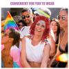 FRCOLOR 6Pcs Shiny Foil Tinsel Party Wigs Colorful Cosplay Headdress Fake Hair for Masquerade Costume and Holiday Celebration view 3