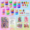 35 Cups DIY Slime Kit, Slime Making Kit for Girls, Crystal Clear, Glow in The Dark Slime with Add-ins, Foam Balls, Charms, Party Favors Gift Toys for Kids 3-12 view 2