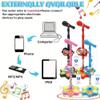 Kids Karaoke Machine with Stand,2025 New Karaoke Machine Toy with Music & Light, Adjustable Height, Fan Standing Karaokes Microphone - Move to Play & Echo Effect, Xmas New Year Gifts for 3+ (Blue) view 4