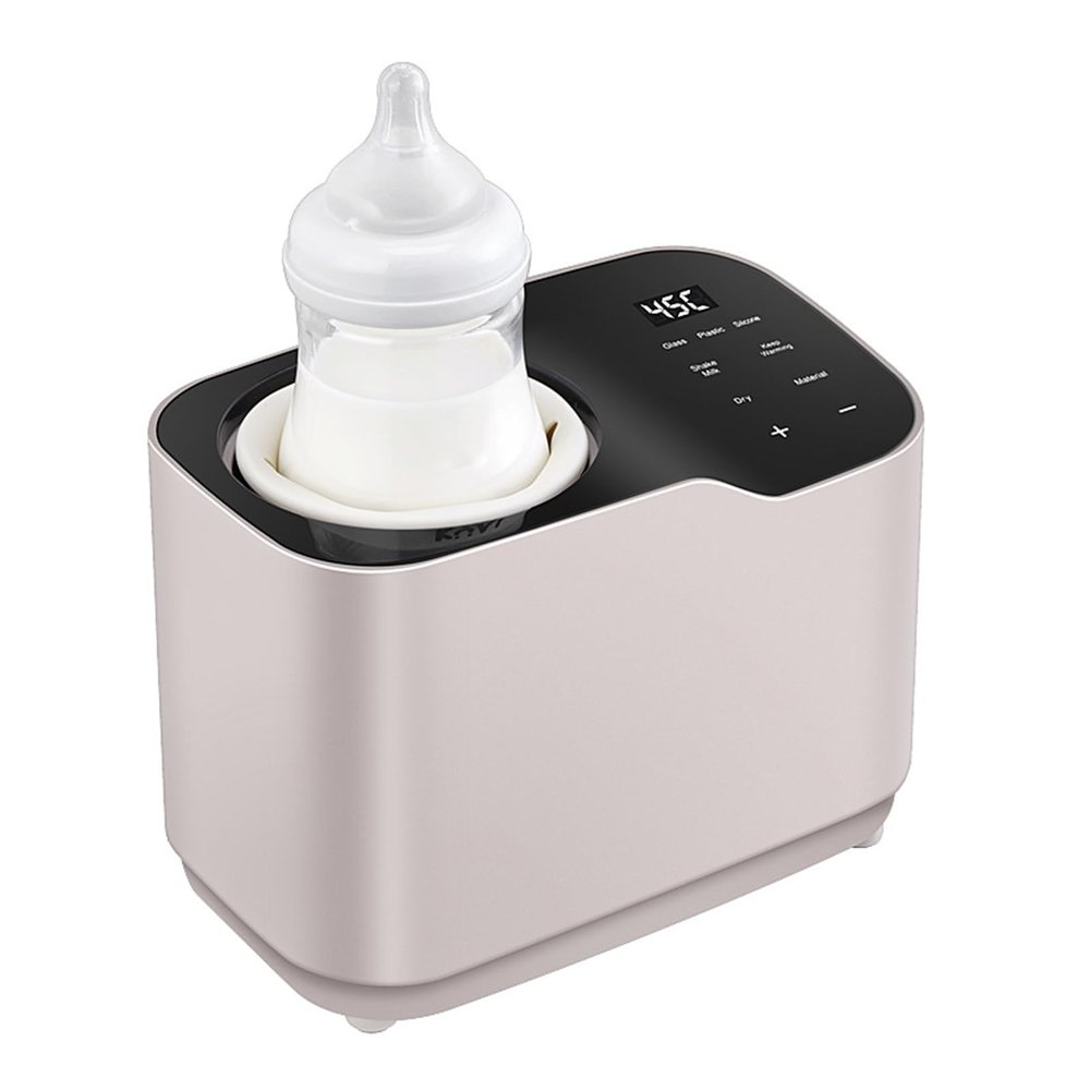 Tazauue Waterless Baby Bottle Warmer, Fast Warming & Rotary Heating, Thermostatic Feeding Milk Warmer for Breastmilk and Milk Powder, Accurate Time Temp Control, Universal Bottle Heating Equipment