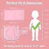 3Pcs Baby Doll Accessories Dolls Bedding Kit Playset Soft Pink Polka Dot Baby Doll Blanket Mattress Pillow Fits 8-12 Inches Dolls for Girls Dollhouse Gifts Bedding Accessories view 2