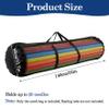 Klmnop Pool Noodle Storage Bag, Lightweight Mesh Organizer with Zipper and Handle for Pool Noodles, Floats and Swimming Accessories, 55x16x16 Inch(Black) view 2
