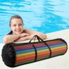 Klmnop Pool Noodle Storage Bag, Lightweight Mesh Organizer with Zipper and Handle for Pool Noodles, Floats and Swimming Accessories, 55x16x16 Inch(Black) view 4