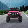 12V Kids Electric Ride-on Truck, Electric Vehicles Car Ride on Toy with Parent Remote Control, LED Lights, Seat Belt, Music Player, Spring Suspension, AUX Port  Ideal Gift for Toddlers, Rose Red view 1