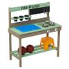 Wooden Kids Play Kitchen with Sink & Water Play Set, Outdoor Mud Kitchen Playset Includes Cooking Toys & Storage for Toddlers Age 3+ view 1