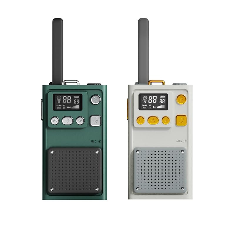 The Smarty Toys W1A Long-Range Walkie Talkies 2-Pack Rechargeable 2-Way Radios, 5 km Range, VOX Hands-Free + Channel Scan, Lightweight & Kid-Friendly Ideal for Camping, Hiking, Backyard