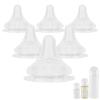 Silicone Nipple for Pigeon Bottle,Size SS,Newborn Flow Baby Bottle Nipples,0m+ 6 Count view 1