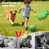 Magic Metaball, Children's Bouncing Ball, 2PCS Magic Flying Saucer Interactive Pop-Up Transform Toy, Parent-Child Interaction Blue and Green Bouncy Ball, Delay Frisbee Flying Disc Toy with 6 Light view 3