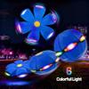 Magic Metaball, Children's Bouncing Ball, 2PCS Magic Flying Saucer Interactive Pop-Up Transform Toy, Parent-Child Interaction Blue and Green Bouncy Ball, Delay Frisbee Flying Disc Toy with 6 Light view 4